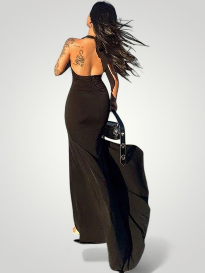 Dietlinde | Maxikleid poletje z visokim razporkom za elegantne večere