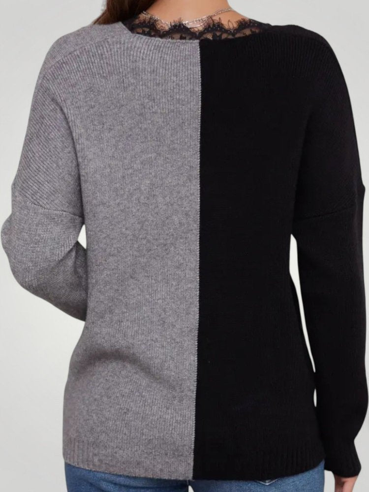 Margaretha | Elegantni pulover z motivom križa za dame