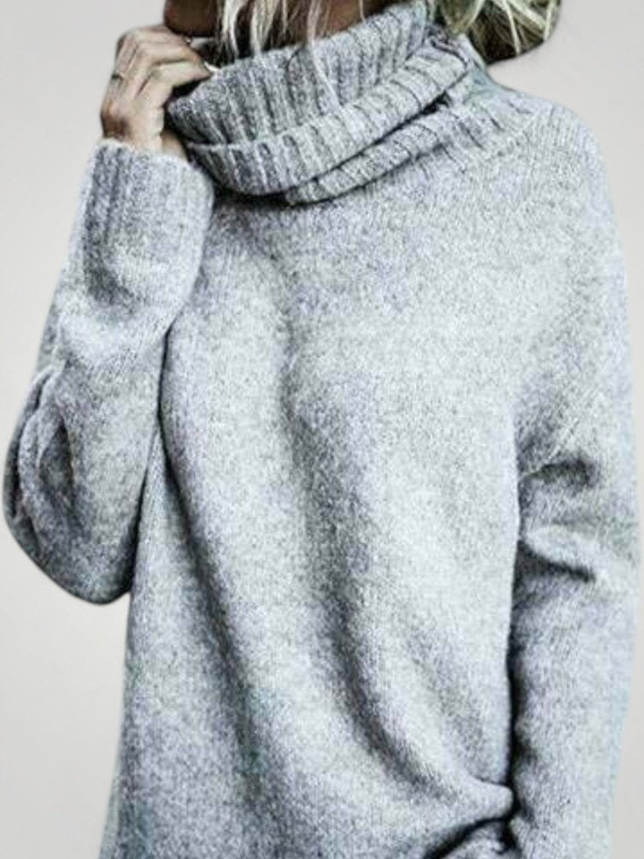 Ursina | Prevelik pulover z visokim ovratnikom za ženske - Stilski udobje
