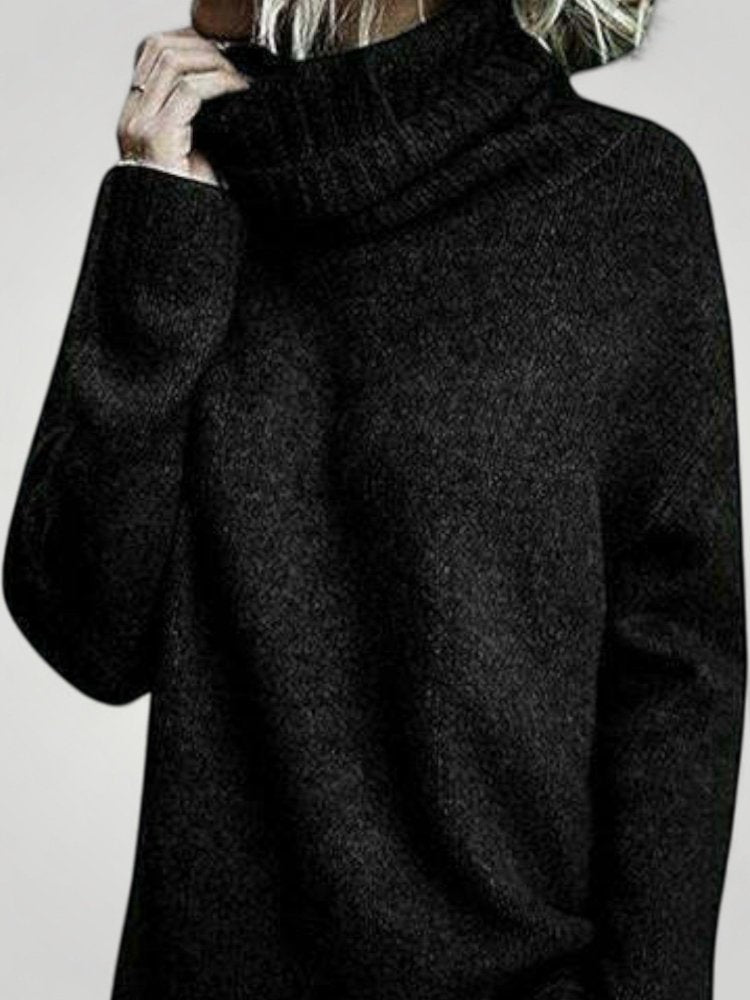Ursina | Prevelik pulover z visokim ovratnikom za ženske - Stilski udobje