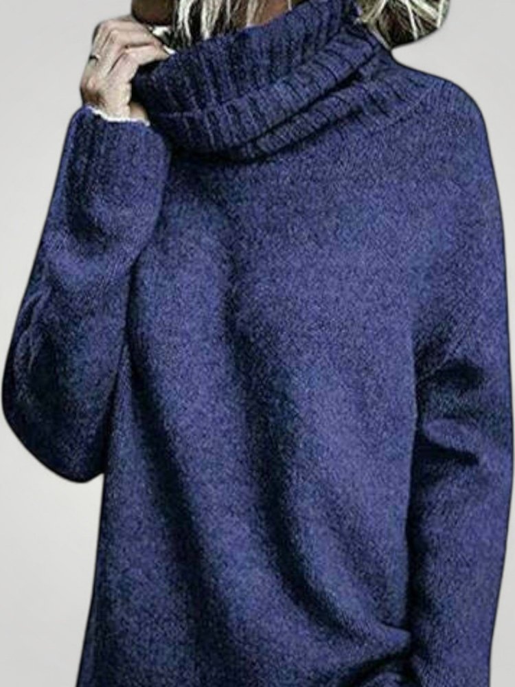 Ursina | Prevelik pulover z visokim ovratnikom za ženske - Stilski udobje