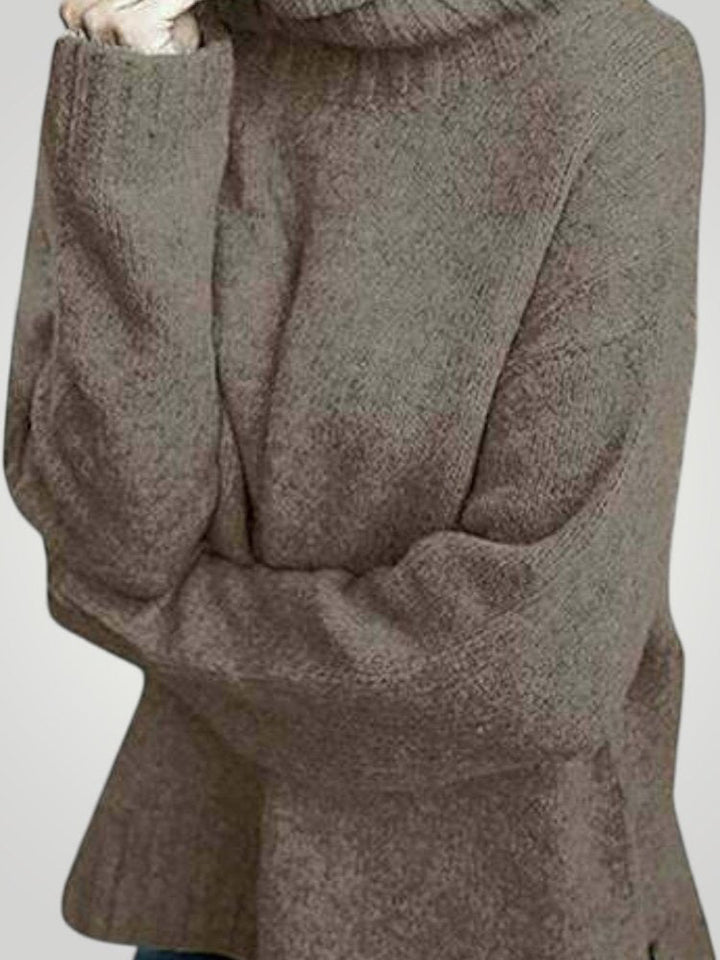 Ursina | Prevelik pulover z visokim ovratnikom za ženske - Stilski udobje