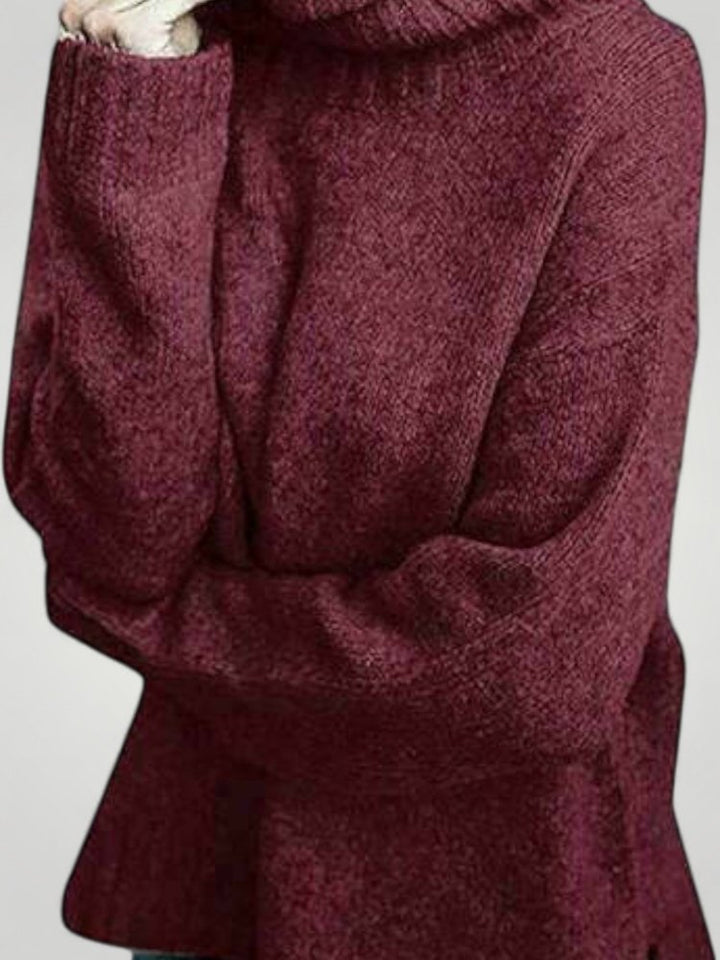 Ursina | Prevelik pulover z visokim ovratnikom za ženske - Stilski udobje