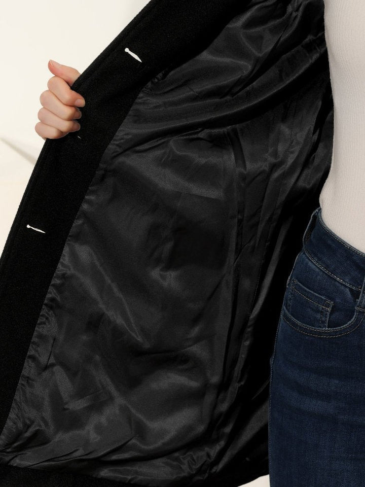 Helena | Ženski zimski plašč s enim gumbom