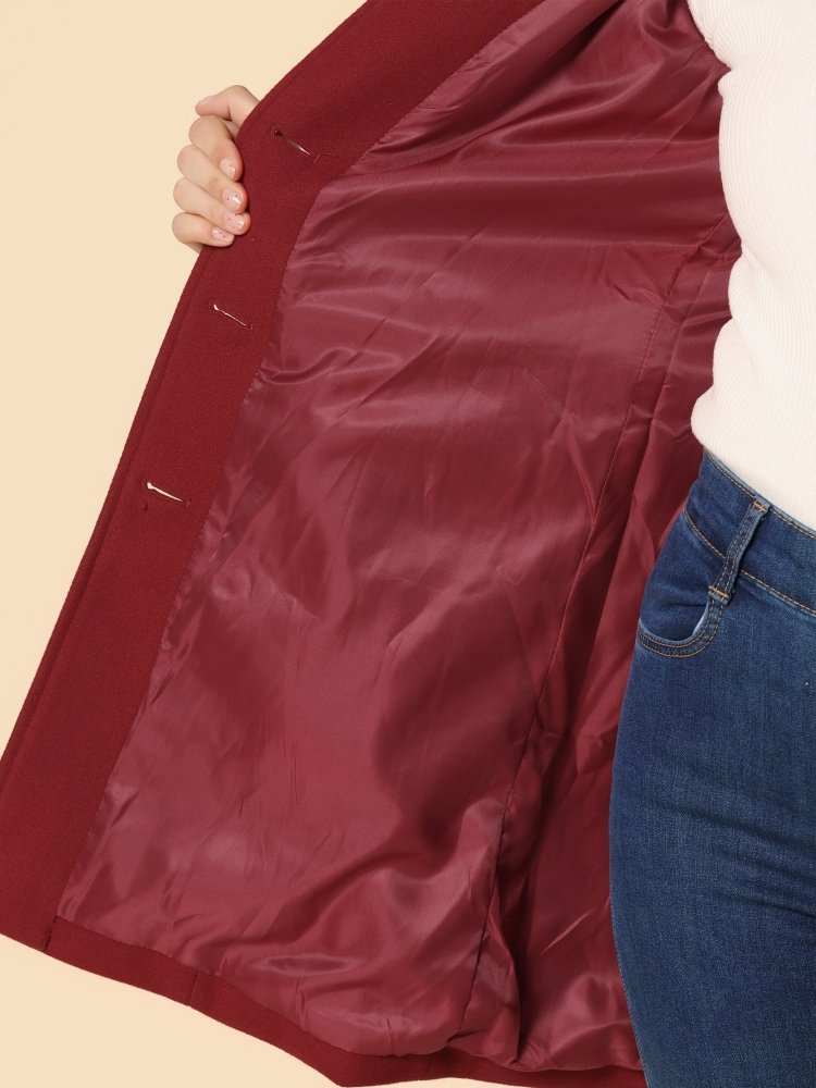 Helena | Ženski zimski plašč s enim gumbom