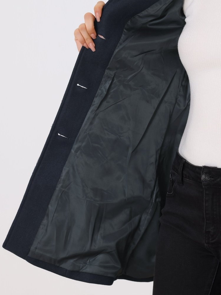 Helena | Ženski zimski plašč s enim gumbom