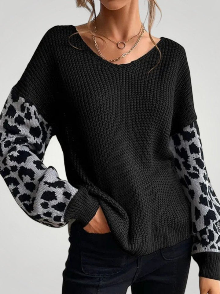 Amrei | Večfunkcionalni pleteni pulover za eleganco