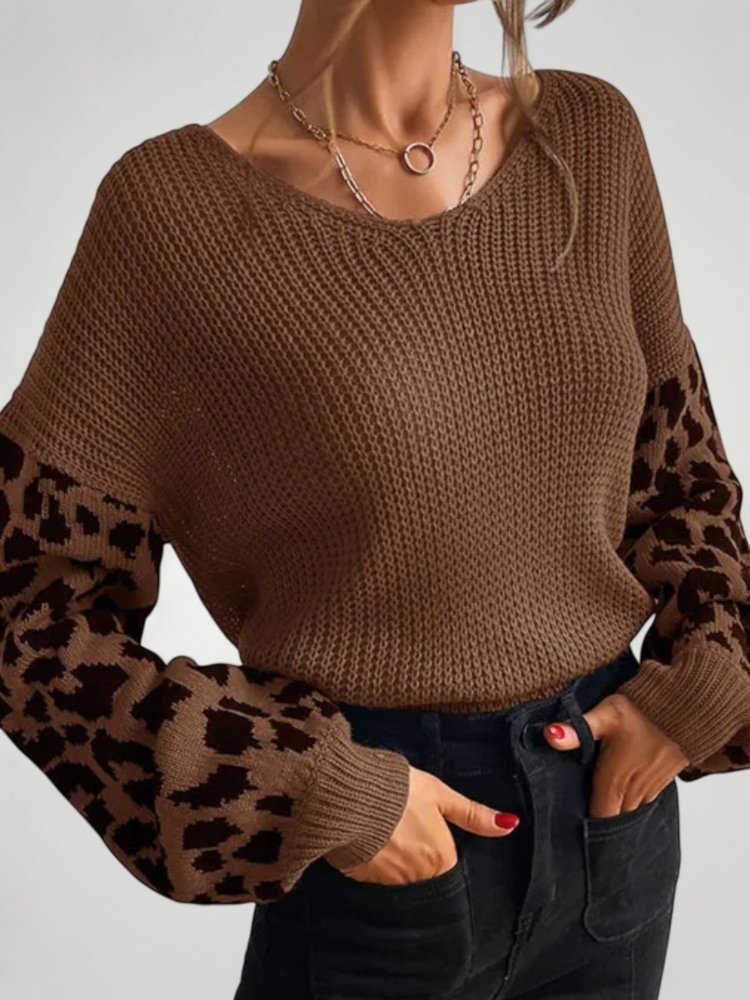 Amrei | Večfunkcionalni pleteni pulover za eleganco