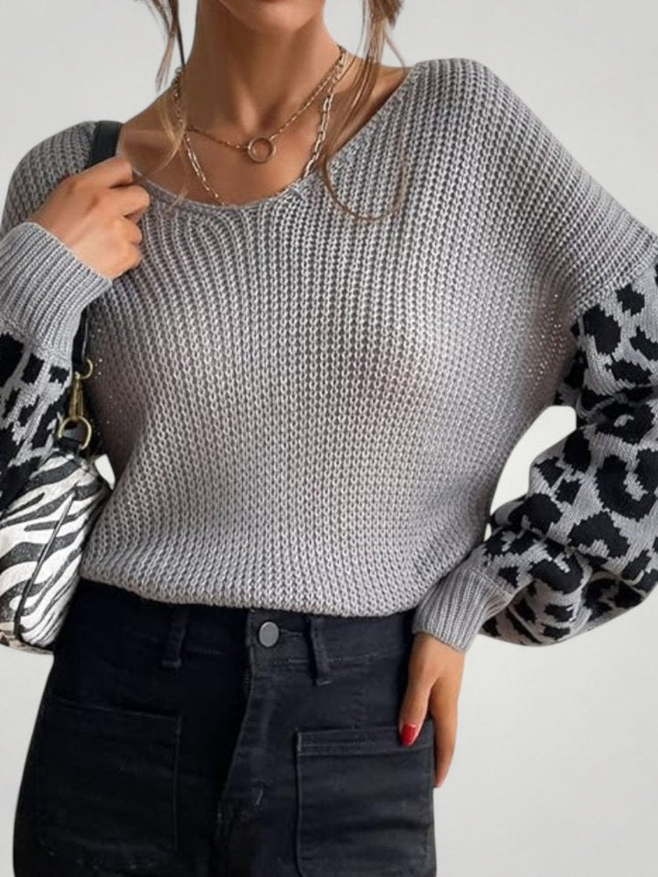 Amrei | Večfunkcionalni pleteni pulover za eleganco